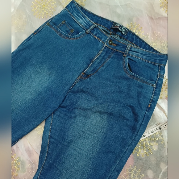 High waist mom fit ankle length jeans - Picture 6 of 8